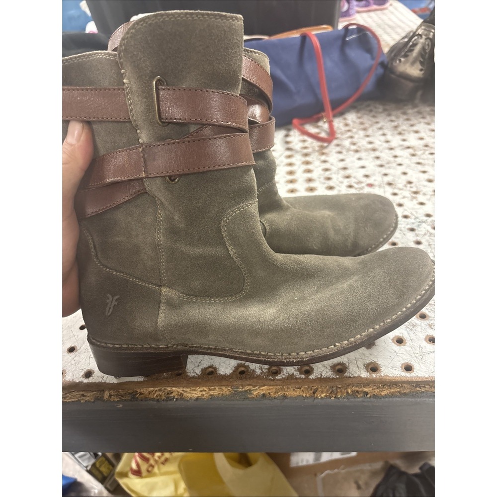 frye Shirley Strapped Short Boot Size  8.5